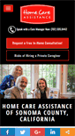 Mobile Screenshot of homecareassistancesonomacounty.com